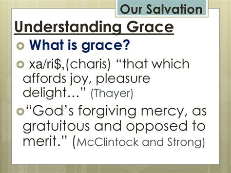 Understanding the Grace Charis