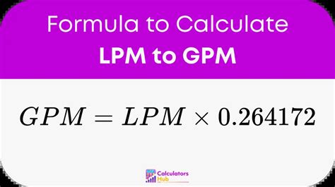 Understanding the Importance of GPM to LPM Conversion