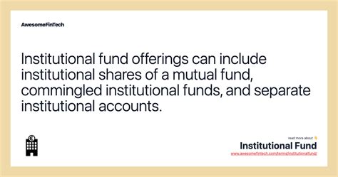 Understanding the Institutional Shares