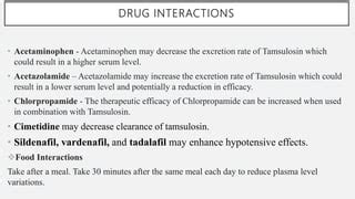 Understanding the Interactions Between Tamsulosin and Food