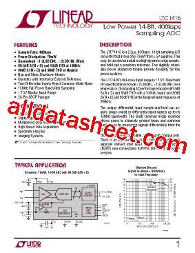 Understanding the LTC1416CG