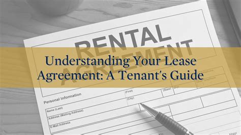 Understanding the Lease Agreement
