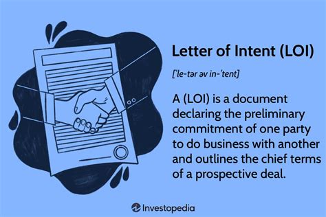 Understanding the Letter of Intent (LOI)