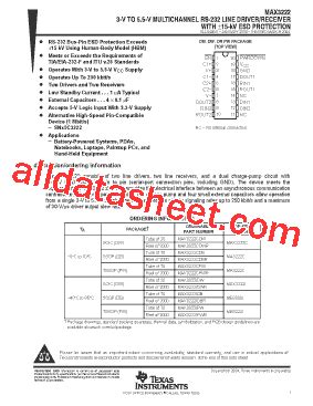 Understanding the MAX3222IDBR