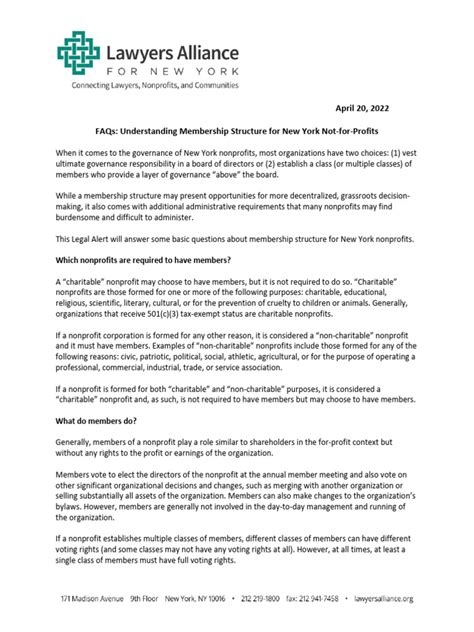 Understanding the Membership Structure