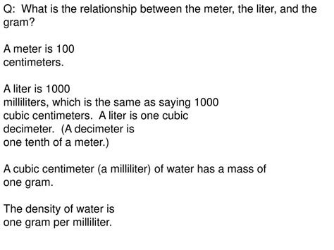 Understanding the Milliliter-Gram Relationship