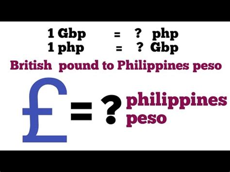 Understanding the Pound to Peso Rate