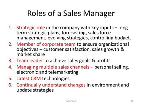 Understanding the Role of a Sales Manager