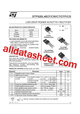 Understanding the STPS20L45CG