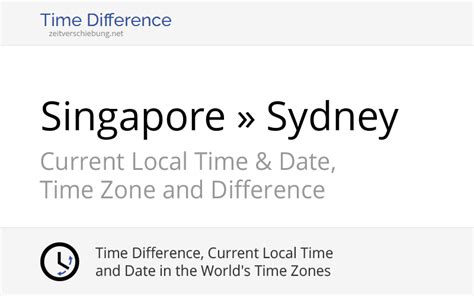 Understanding the Singapore-Australia Time Difference: A Comprehensive Guide