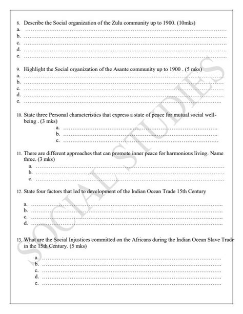 Understanding the Social Studies Examination