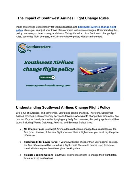 Understanding the Southwest Change Flight Policy