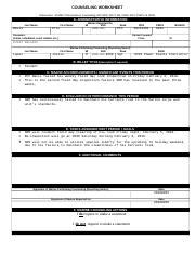 Understanding the USMC Counseling Sheet