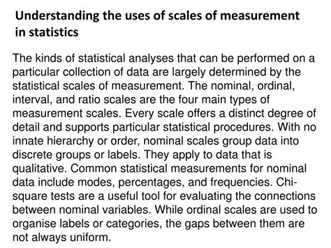 Understanding the Vastness of Measurement Scales