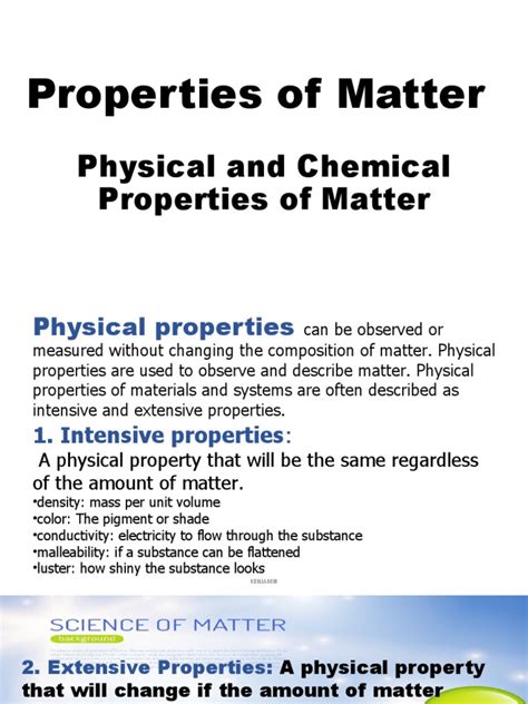 Understanding the physical properties of substances: