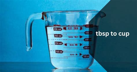 Understanding the tbsp Cup