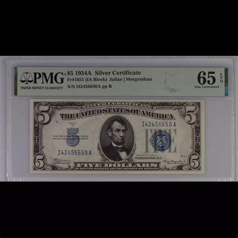 Unearth a Hidden Gem: Unveiling the Value of Your 1934a $5 Silver Certificate