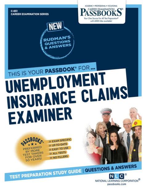 Unemployment Insurance Claims ExaminerPassbooks Career Examination Series C 851 Epub