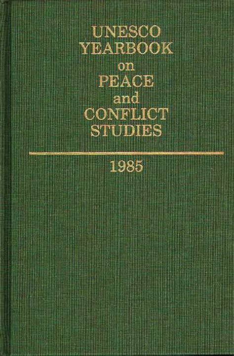 Unesco Yearbook on Peace and Conflict Studies Epub