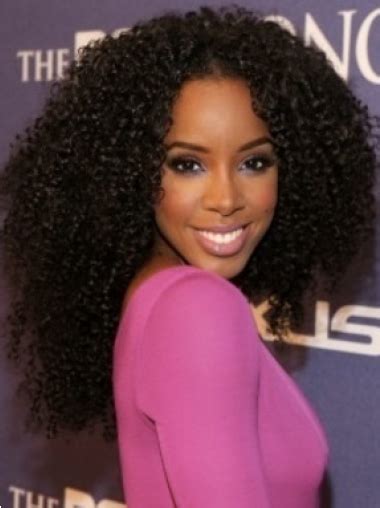 Unforgettable Twirl It Long Kinky Lace Front Human Hair Wig