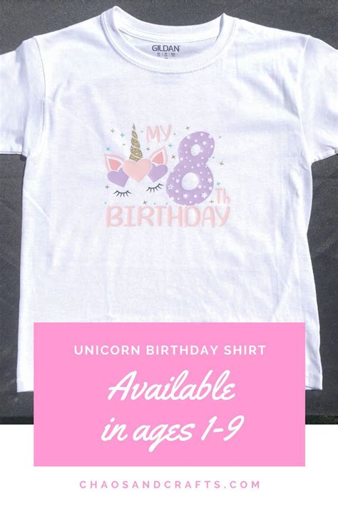 Unicorn Birthday Shirt: Make Your Little One's Magical Day Unforgettable