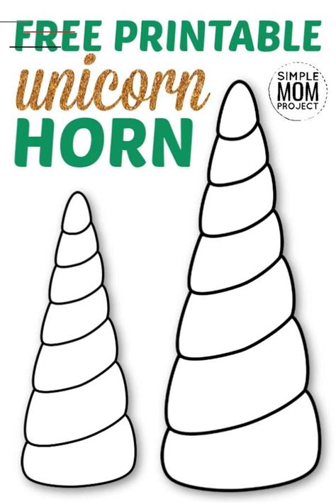 Unicorn Horn Printable