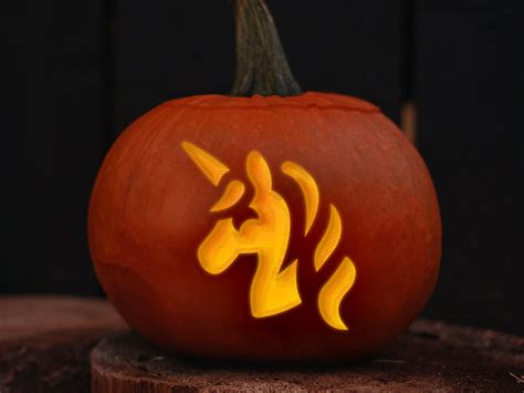 Unicorn Pumpkin Template