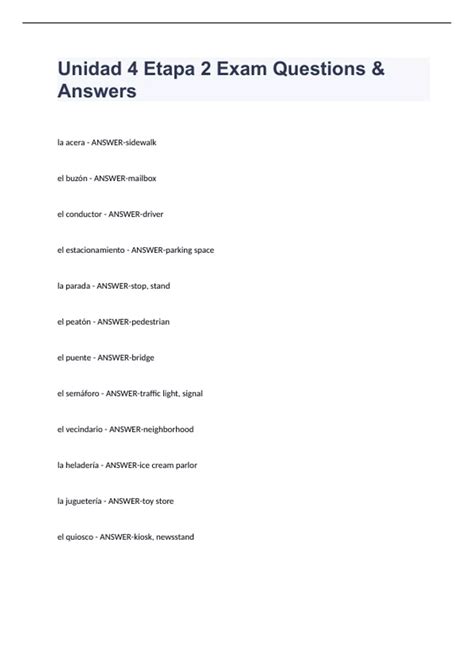 Unidad 2 Etapa 1 Answers Kindle Editon