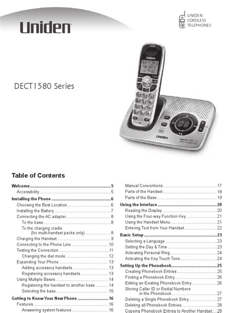 Uniden Dect 6.0 Manual Ebook Epub