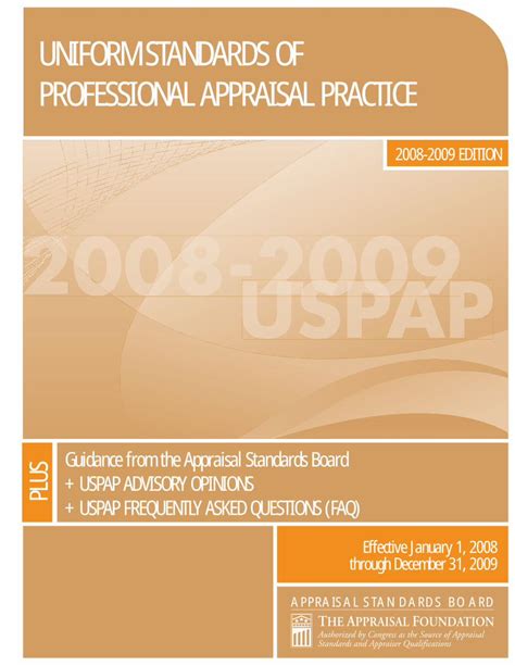 Uniform Standards of Professional Appraisal Practice: A Comprehensive Guide