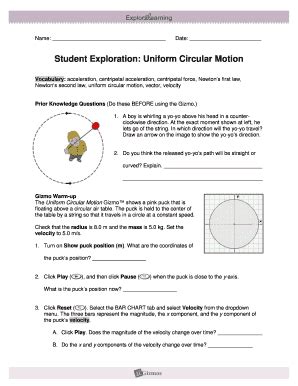 Uniform circular motion gizmo answers Ebook Epub