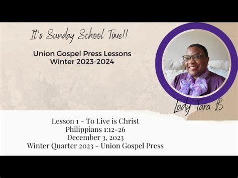 Union Gospel Press Sunday School Lesson For Aug 3rd 2014 Ebook PDF