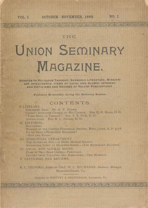 Union Seminary Magazine Epub