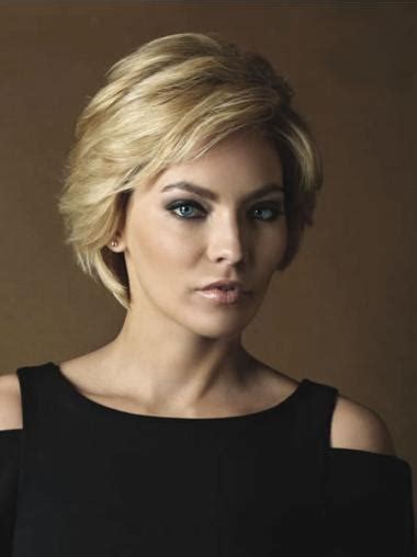 Unique Blonde Monofilament Short Full Lace Wigs For Cancer