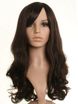 Unique Brown Wavy Long Celebrity Lace Wigs