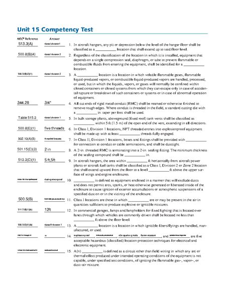 Unit 15 Review Answers Epub