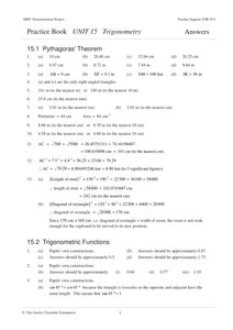 Unit 15 Trigonometry Mep Answers Epub