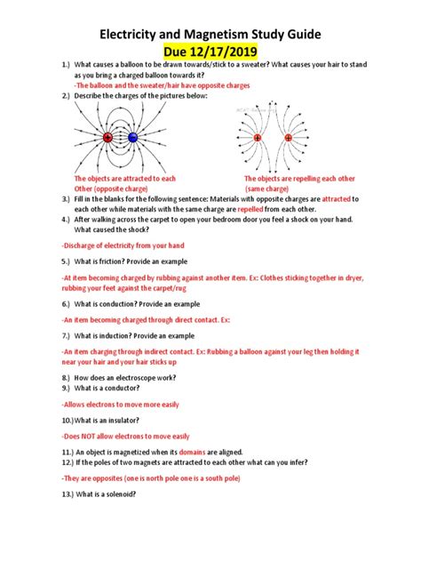 Unit 17 Electromagnetism Key Answers Kindle Editon