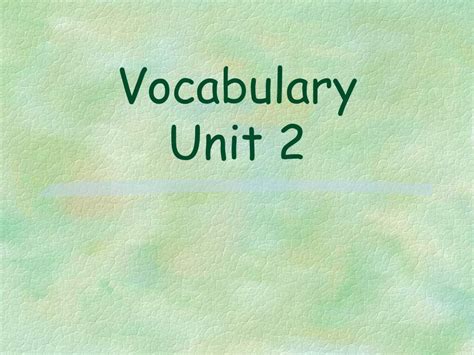 Unit 2 Vocabulary Answers Adroit Doc