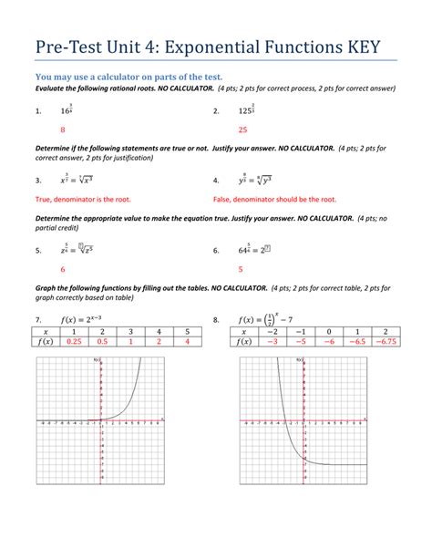 Unit 3 Linear And Exponential Functions Answers PDF