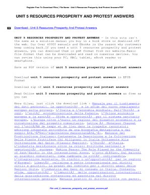 Unit 5 Resources Prosperity Protest Answers PDF