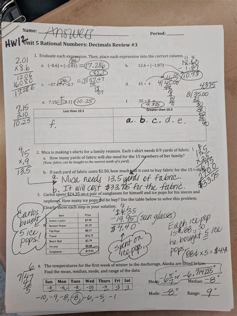 Unit 7 Ws 3b Modeling Workshop Answers Doc