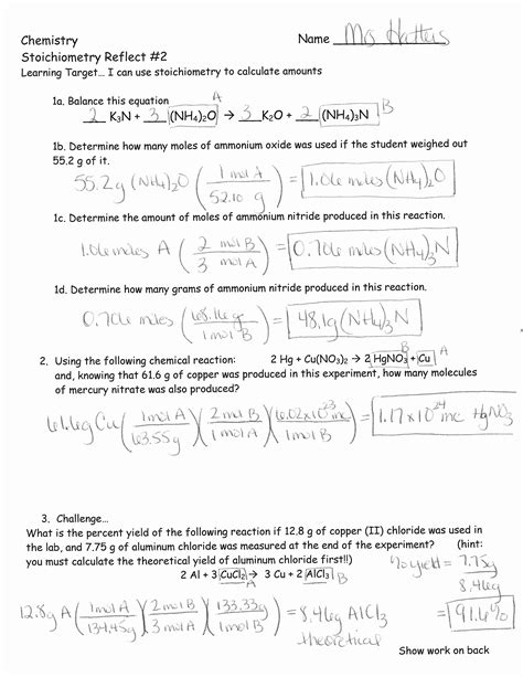 Unit 9 Stoichiometry Crossword Chapter Packet Answers Epub