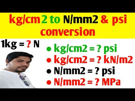 Unit Conversion: Newton mm2 to psi