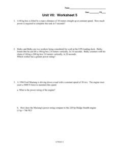 Unit Vii Worksheet 5 Answers Doc