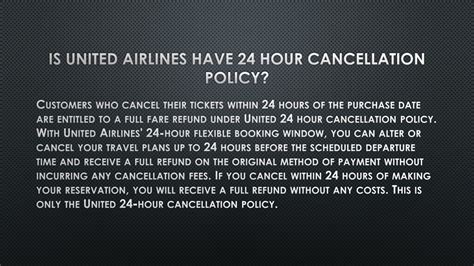 United's 24-Hour Cancellation Policy Unveiled: Your Ultimate Guide