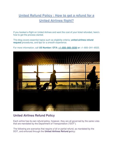 United Air Refund Policy: Everything You Need to Know