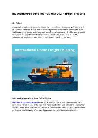 United Parcel Service International Shipping: A Comprehensive Guide