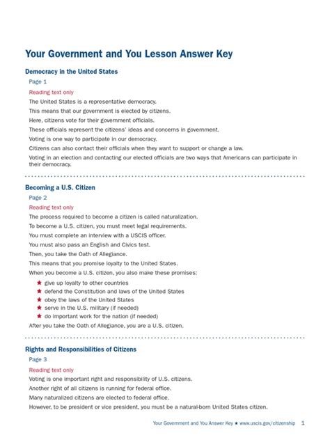 United States History Government Answer Key 2010 Epub