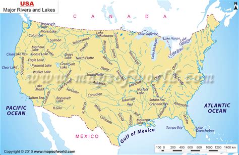 United States Rivers Map: A Comprehensive Guide to America's Majestic Waterways